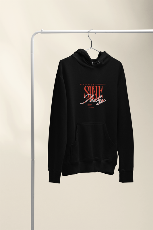 Premium Hoodie „Choose Sine Today“ – Balkan Hoodie mit Aussage