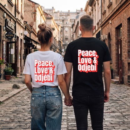 Peace, Love & Odjebi Unisex Shirt