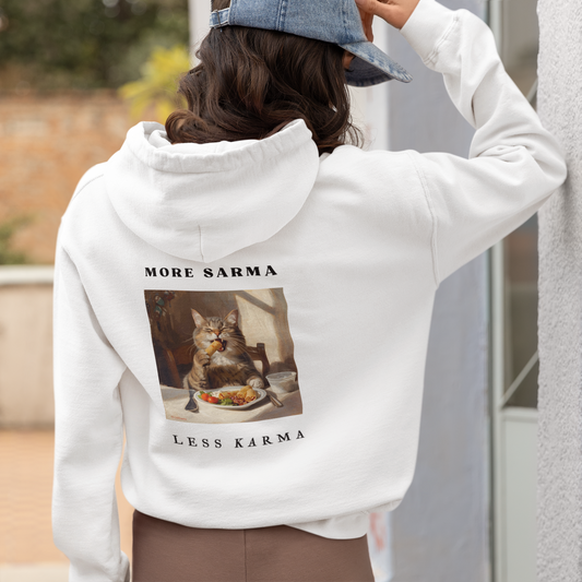 Premium Hoodie "More Sarma Less Karma" Cooler Hoodie mit Kultspruch