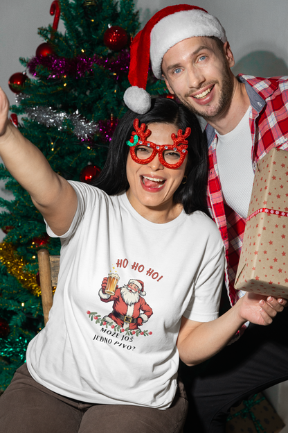 Damen T-Shirt "Ho Ho Ho! Može još jedno pivo?"