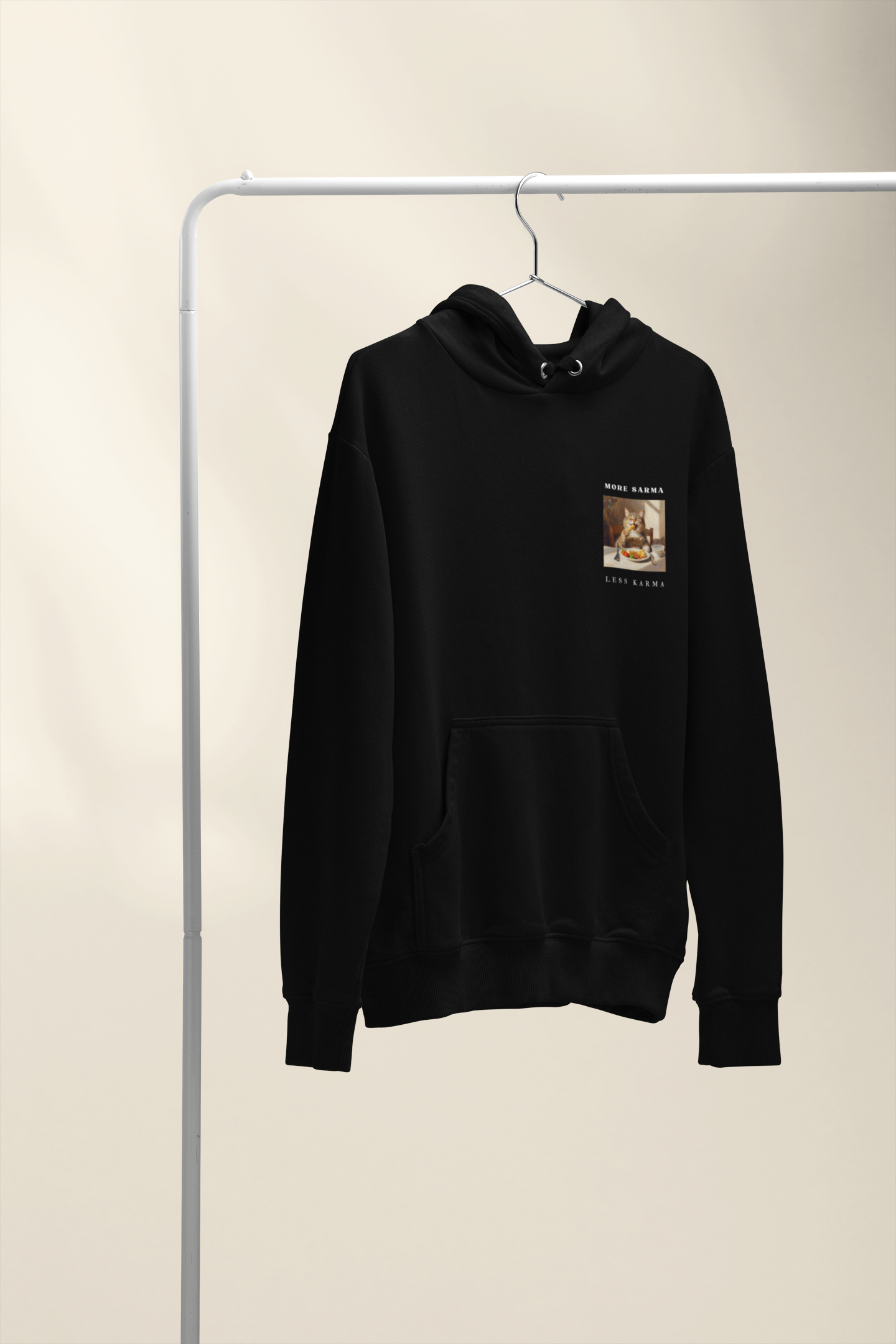 Premium Hoodie "More Sarma Less Karma" Cooler Hoodie mit Kultspruch