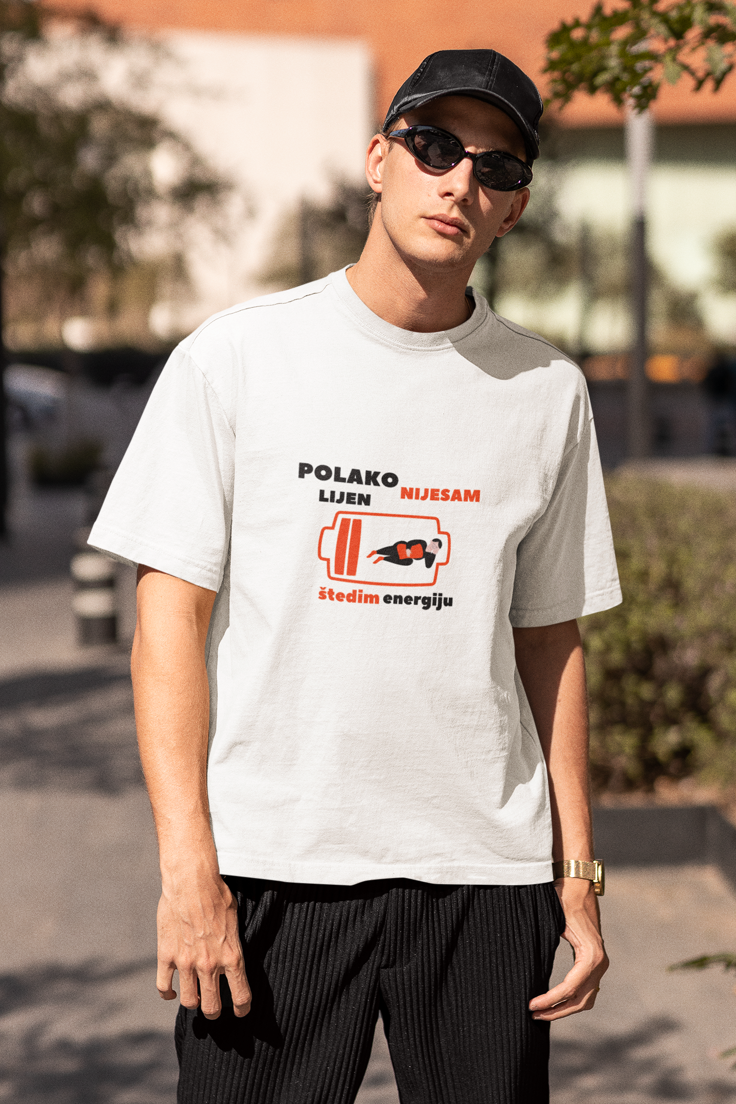Polako, nijesam lijen, štedim energiju - Montenegro Shirt