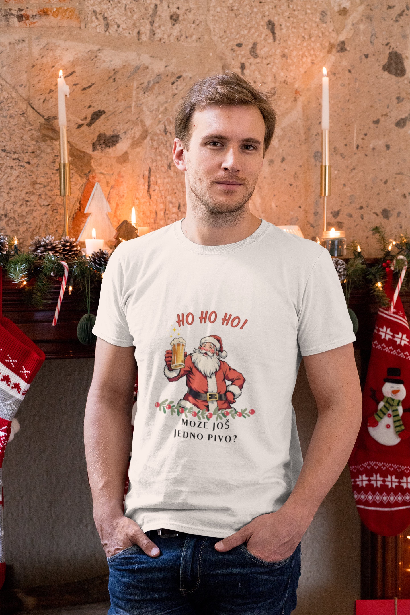 Premium T-Shirt "Ho,ho,ho! Može još jedno pivo?"