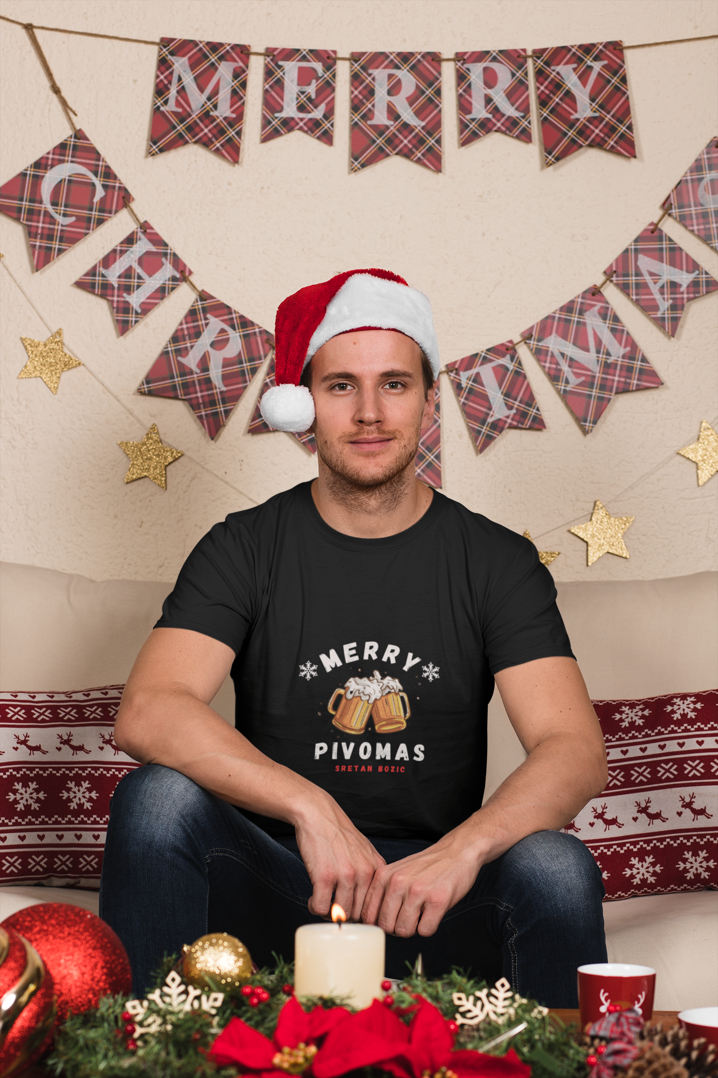 T-Shirt "Merry Pivomas"
