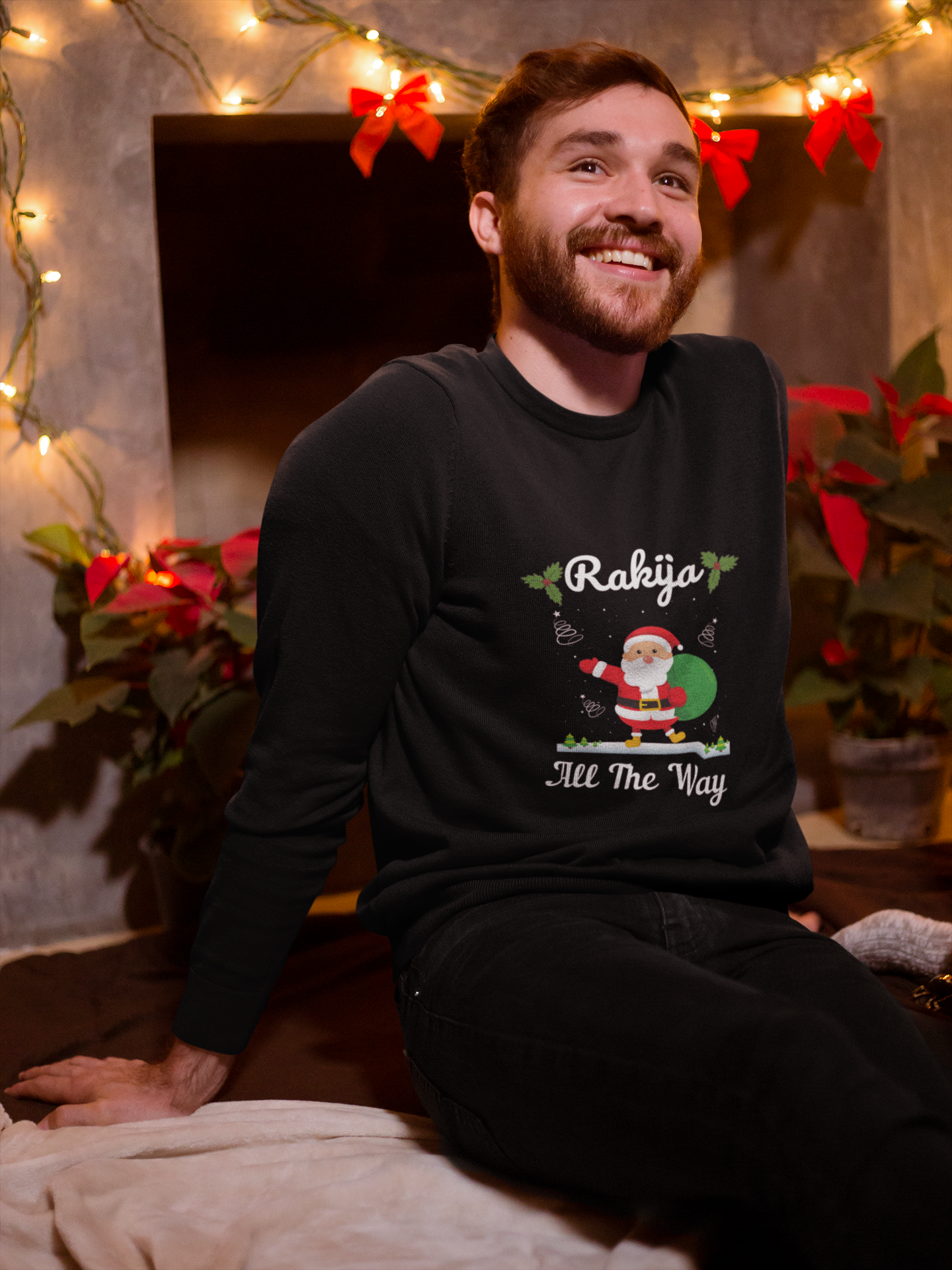 Premium Sweatshirt "Rakija all the way"